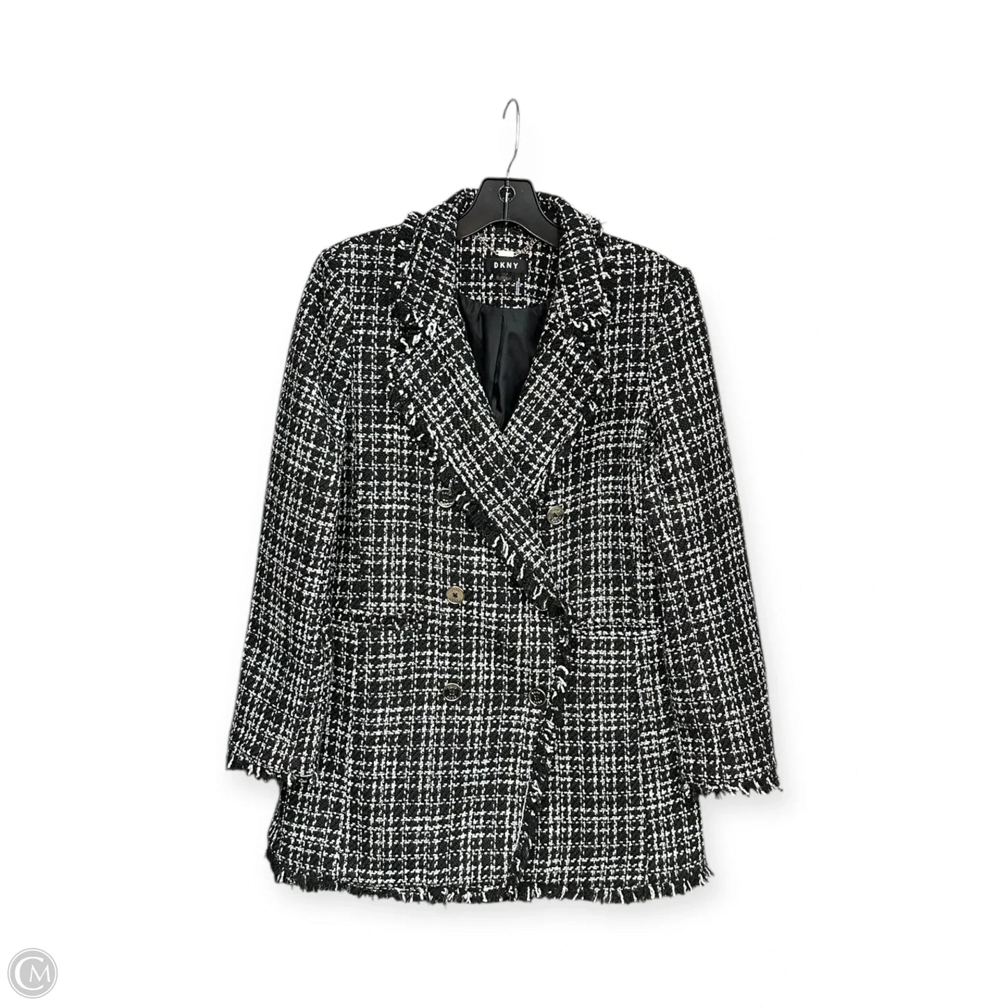 Jacket Other By Dkny In Black & White, Size: 8