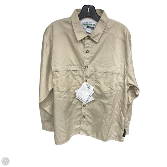 Top Long Sleeve By Clothes Mentor In Tan, Size: M