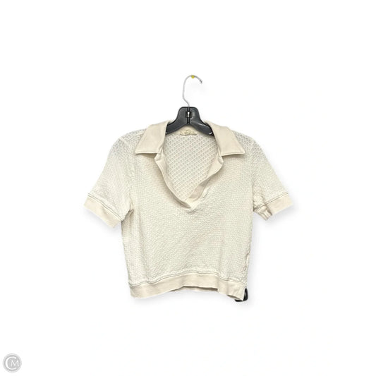 Top Short Sleeve By Madewell In Cream, Size: Xs