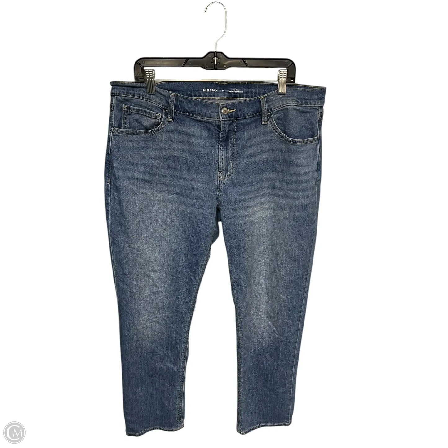 Jeans Boyfriend By Old Navy In Blue Denim, Size: 14