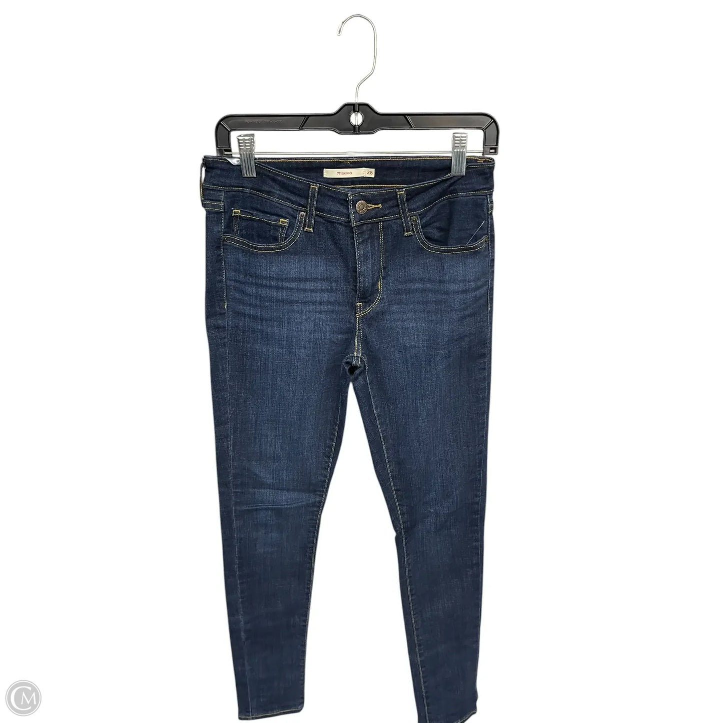 Jeans Skinny By Levis In Blue Denim, Size: 6