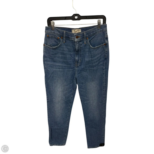 Jeans Cropped By Madewell In Blue Denim, Size: 8l