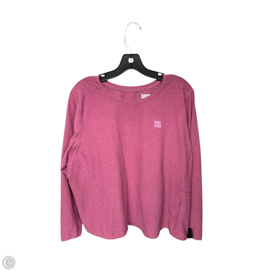 Athletic Top Long Sleeve Crewneck By Duluth Trading In Pink, Size: 2x