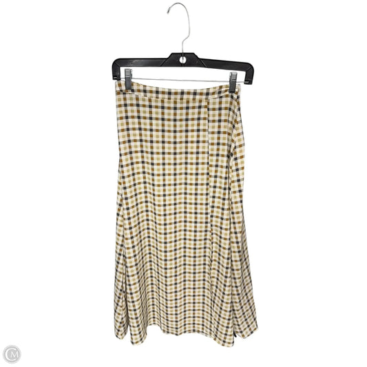 Skirt Midi By Vero Moda In Orange & White, Size: Xs