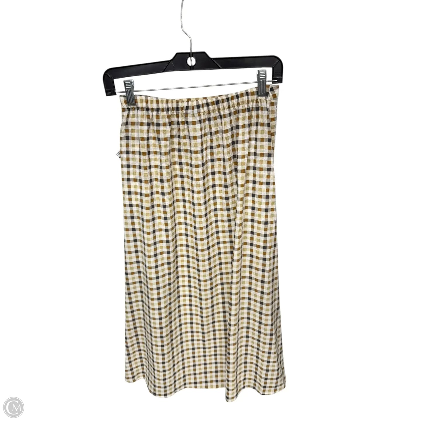 Skirt Midi By Vero Moda In Orange & White, Size: Xs