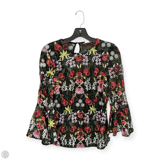 Top Long Sleeve By Adiva In Floral Print, Size: S