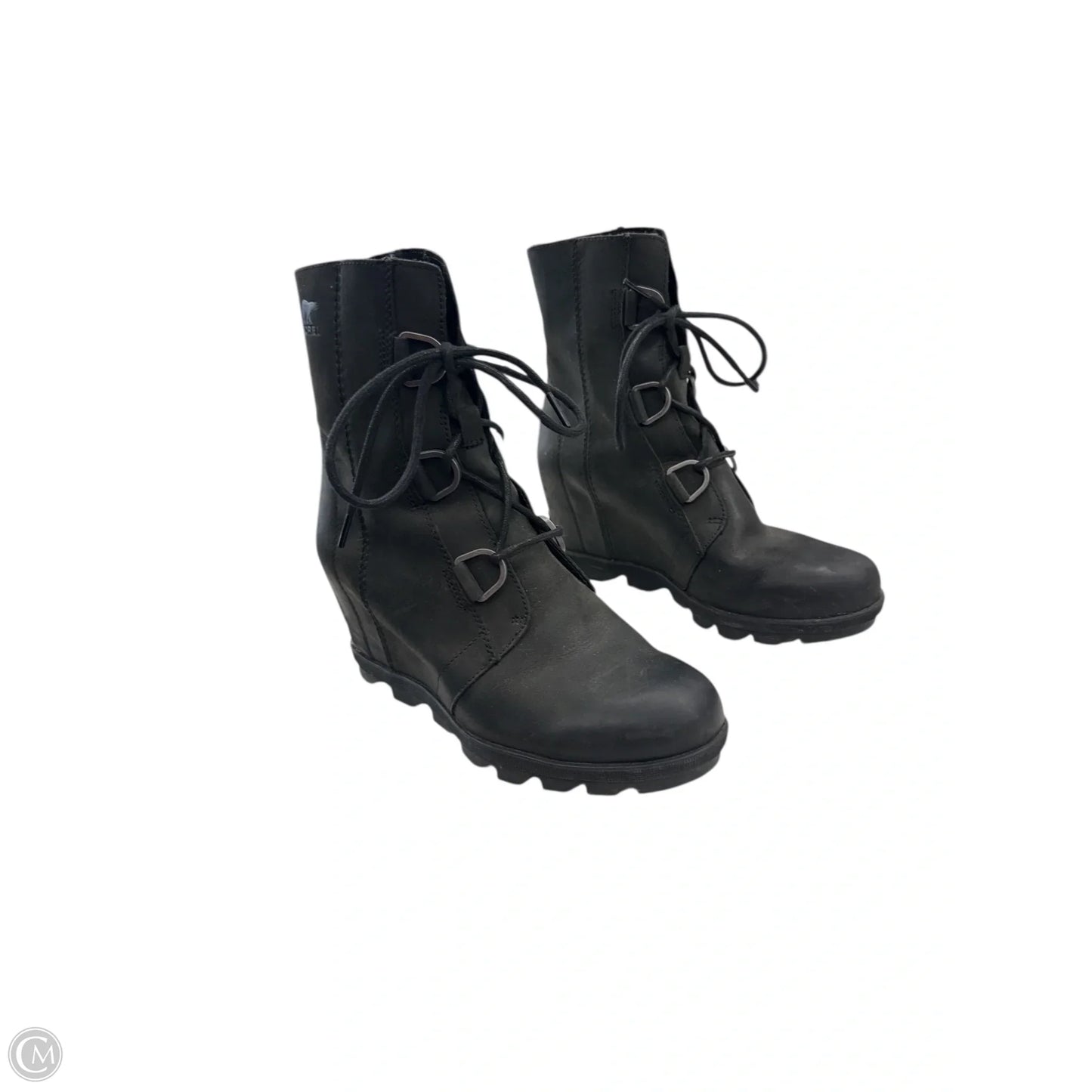 Boots Ankle Heels By Sorel In Black, Size: 9.5
