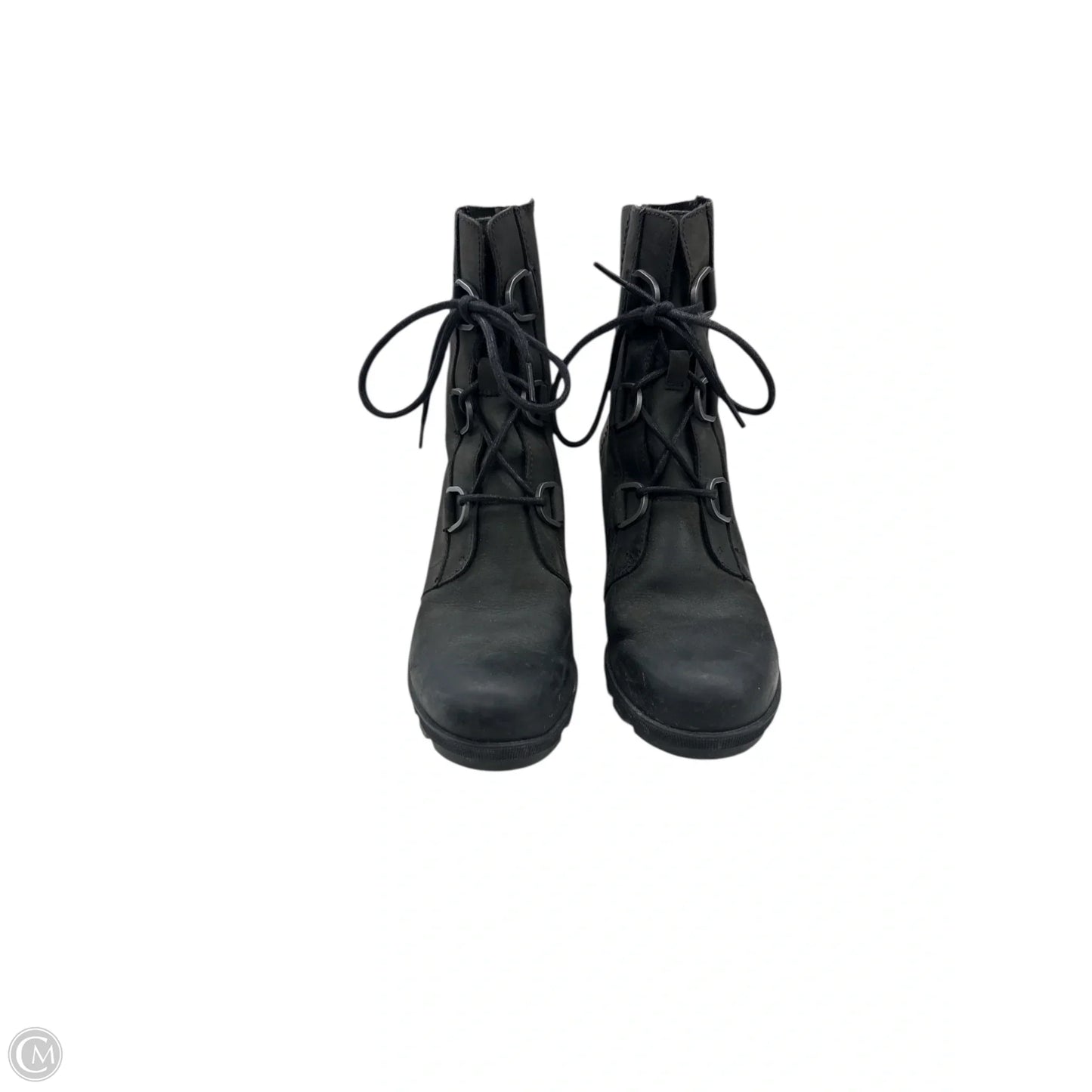 Boots Ankle Heels By Sorel In Black, Size: 9.5