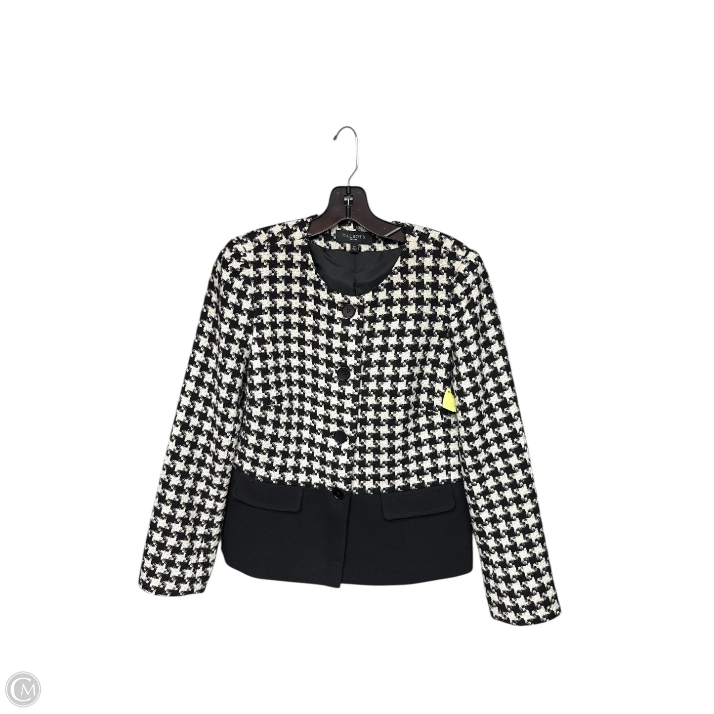 Jacket Other By Talbots In Black & Cream, Size: 10p