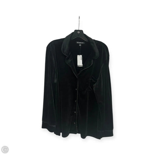 Top Long Sleeve By Inc In Black, Size: Xxl