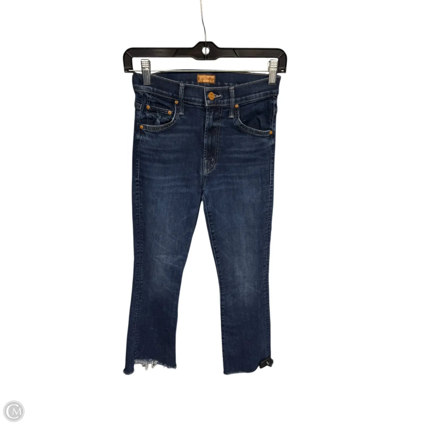 Jeans Cropped By Mother In Blue Denim, Size: 0