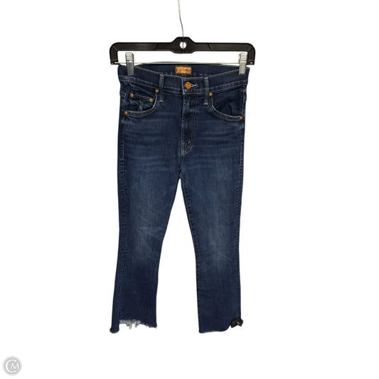Jeans Cropped By Mother In Blue Denim, Size: 0