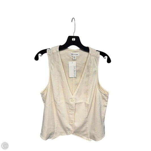 Top Sleeveless By Cloth & Stone In Cream, Size: Xl
