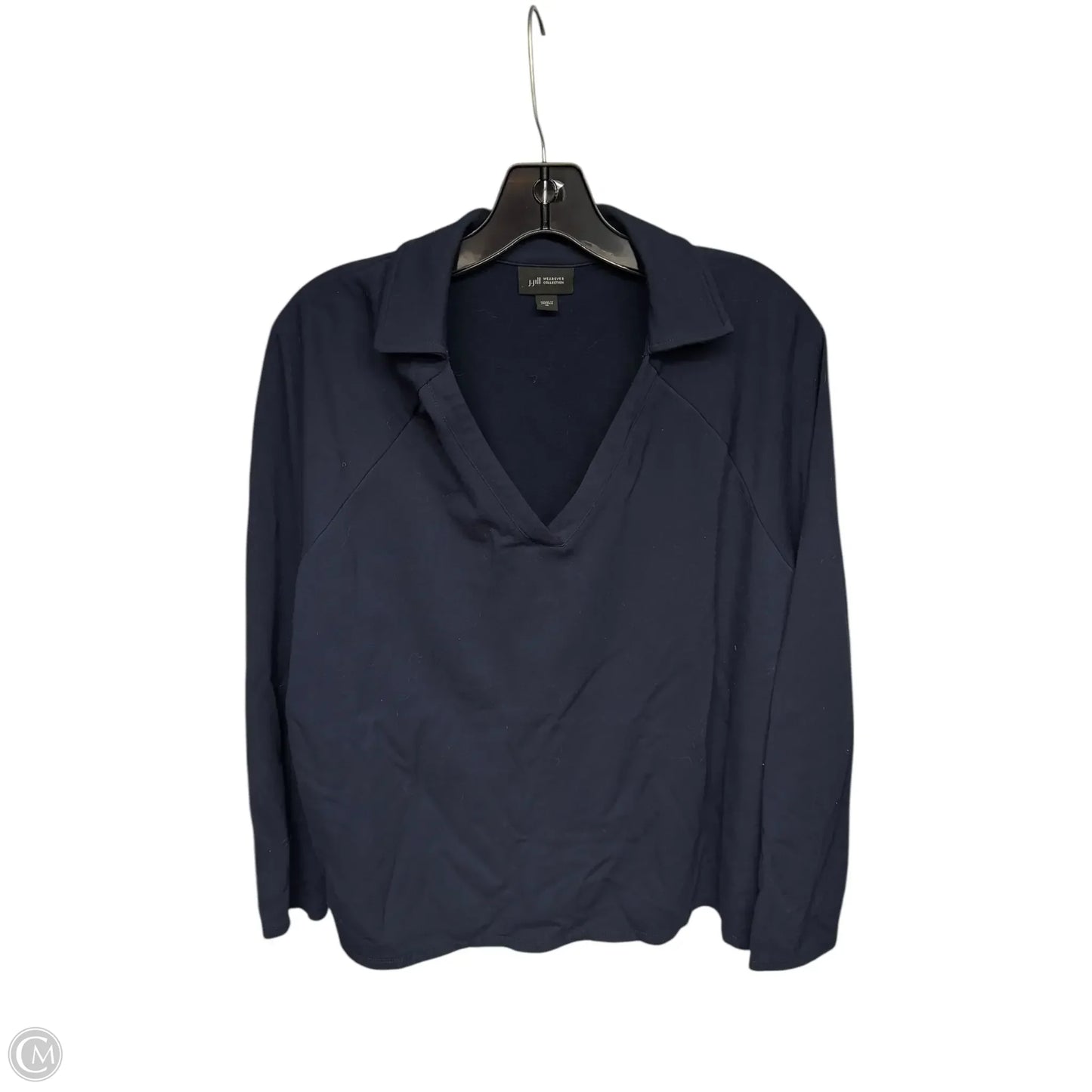 Top Long Sleeve By J. Jill In Navy, Size: M