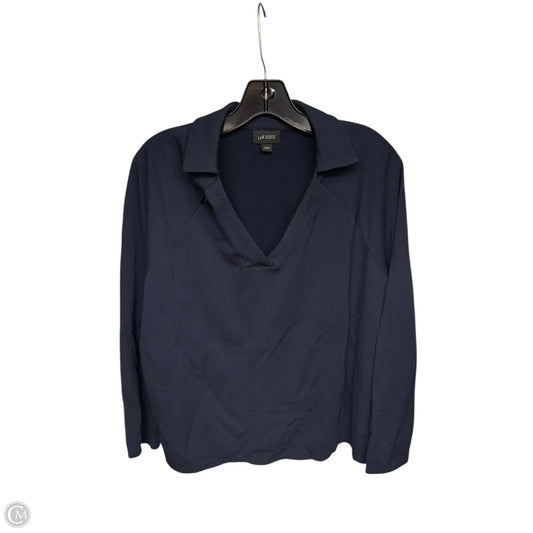 Top Long Sleeve By J. Jill In Navy, Size: M