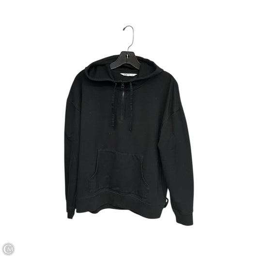 Athletic Sweatshirt Hoodie By Dsg Outerwear In Black, Size: M
