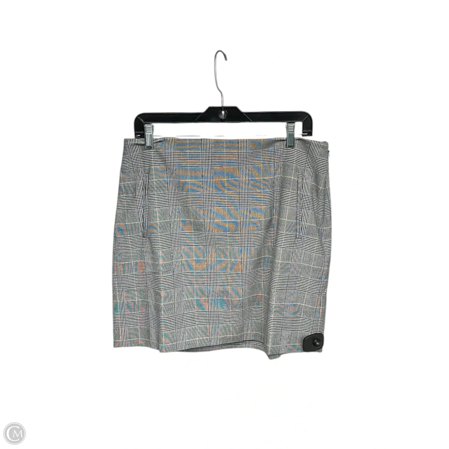 Skirt Mini & Short By Loft In Black & Grey, Size: 8