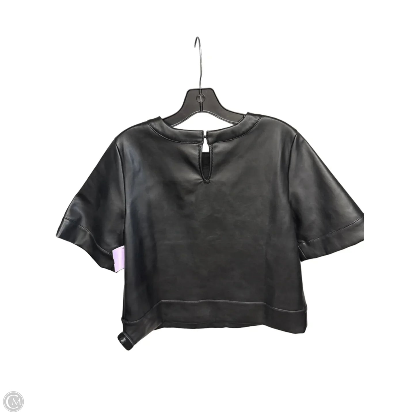 Top Short Sleeve By Loft In Black, Size: S