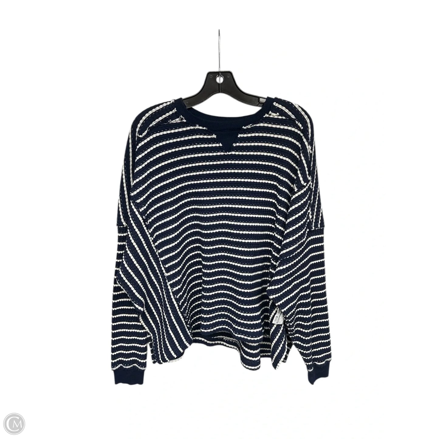 Sweater By American Eagle In Blue & White, Size: S