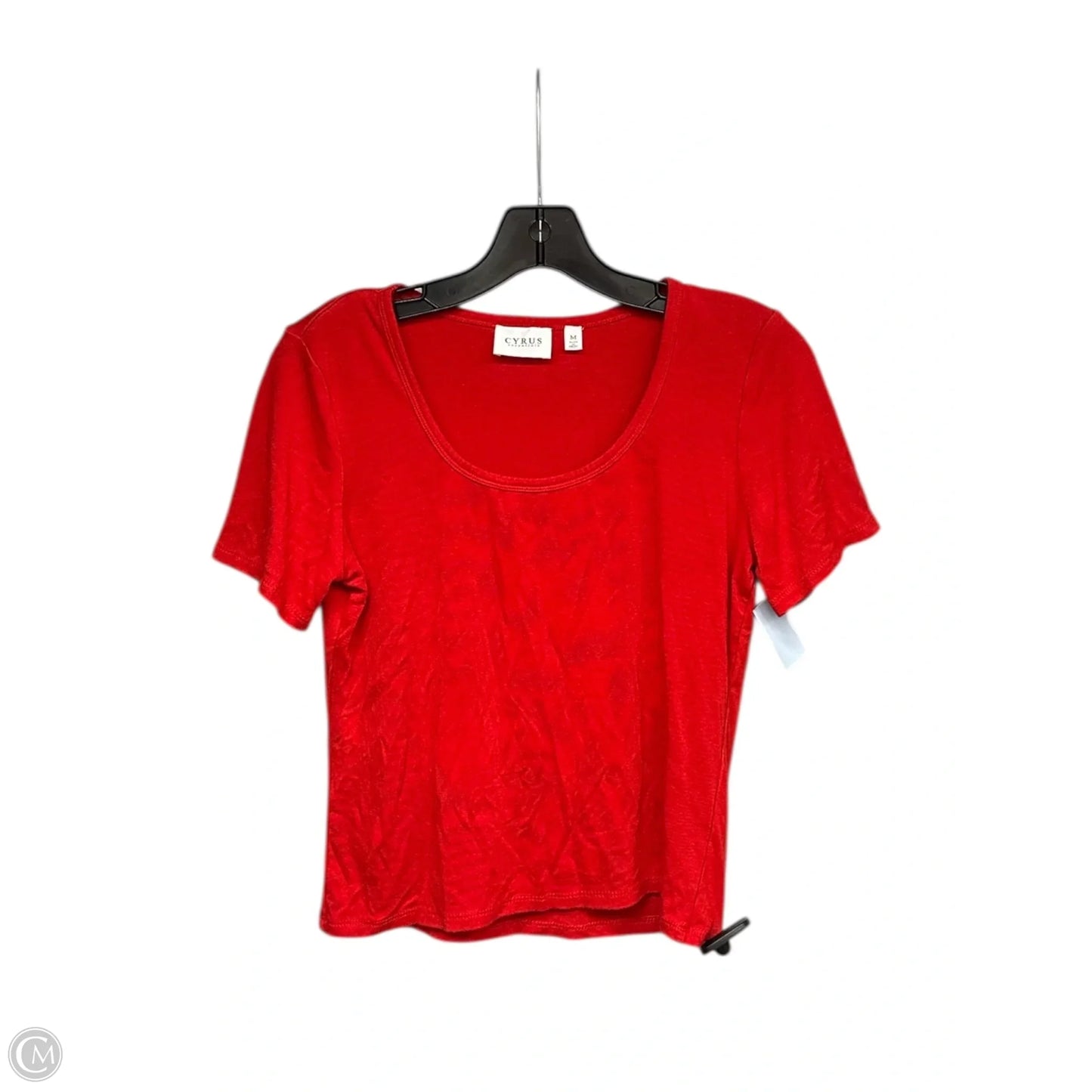 Top Short Sleeve Basic By Cyrus In Red, Size: M