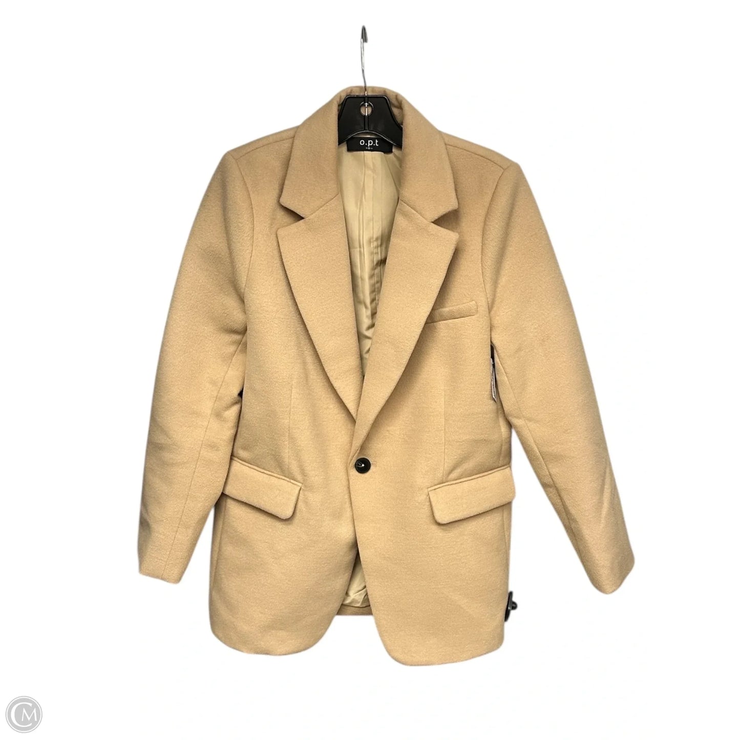 Blazer By Clothes Mentor In Tan, Size: S