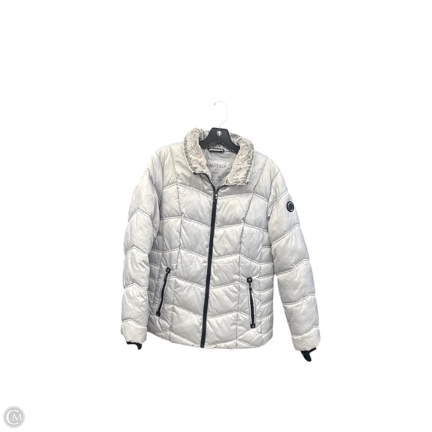 Jacket Puffer & Quilted By Nautica In Grey, Size: Xl