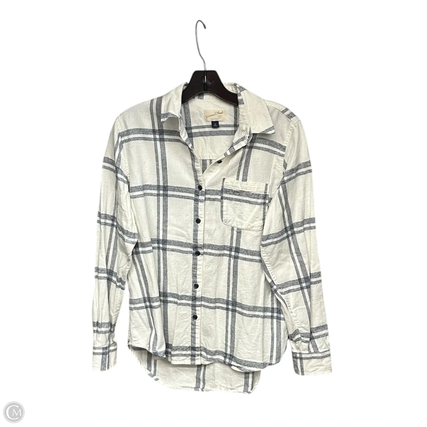 Top Long Sleeve By Universal Thread In Blue & White, Size: Xs