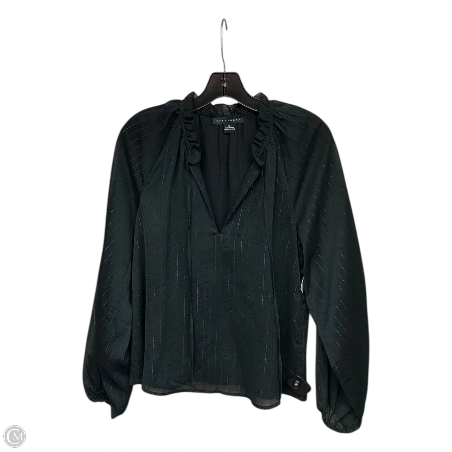 Top Long Sleeve By Sanctuary In Black, Size: Xs