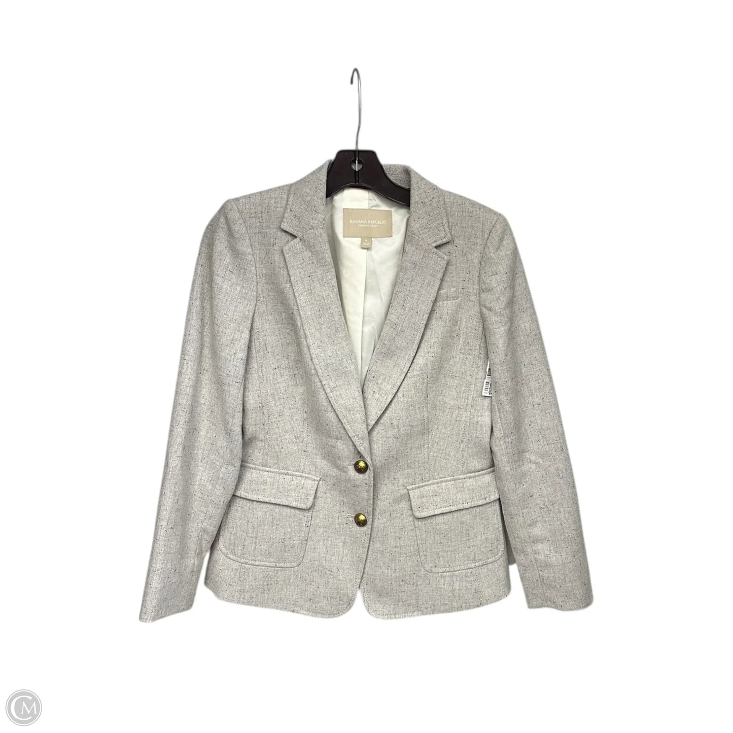 Blazer By Banana Republic In Grey, Size: 0
