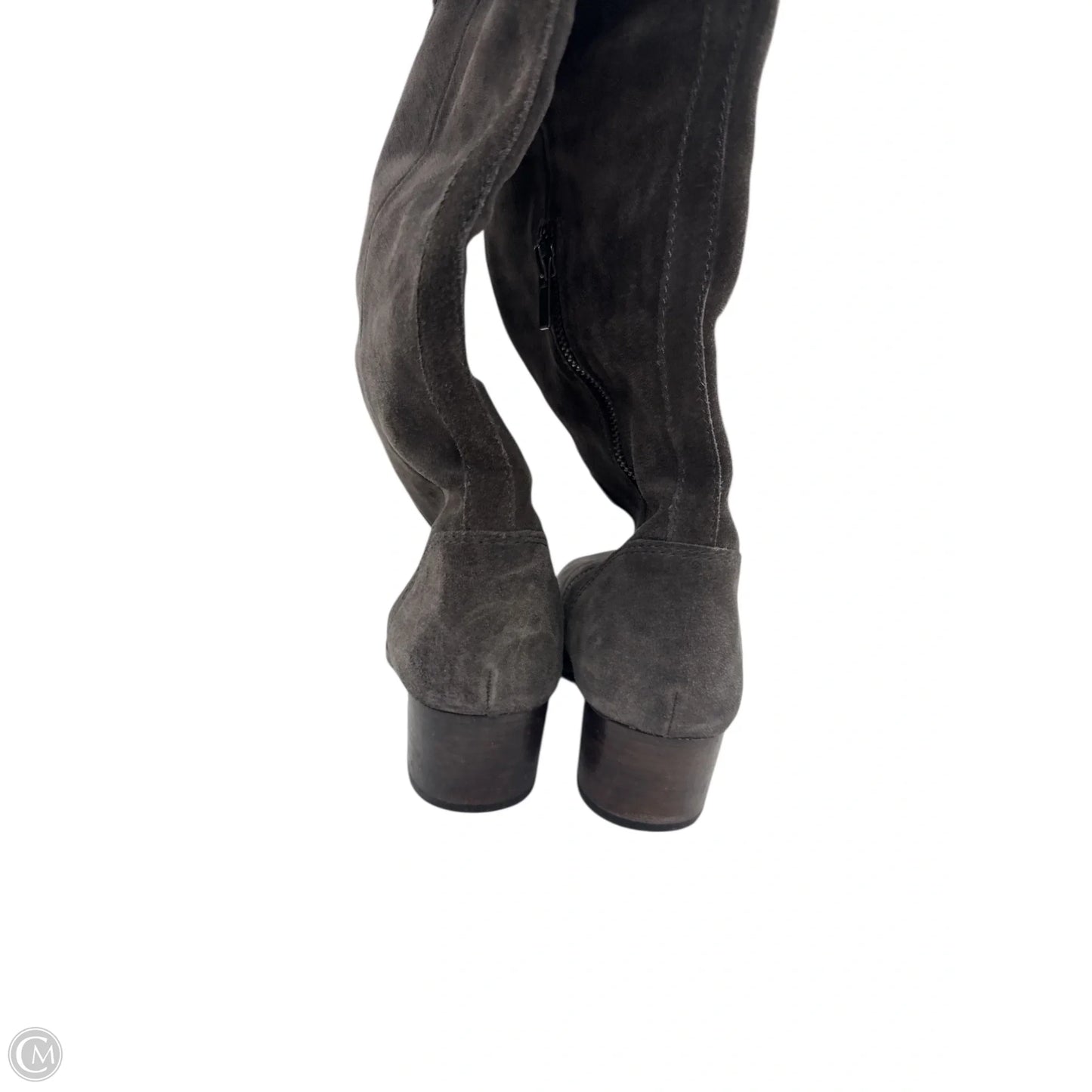 Boots Designer By Frye In Grey, Size: 7