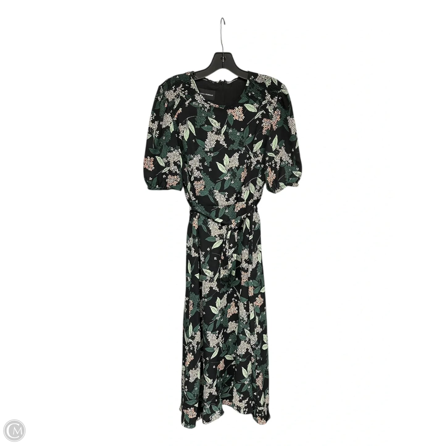 Dress Casual Maxi By Donna Morgan In Black & Green, Size: 8