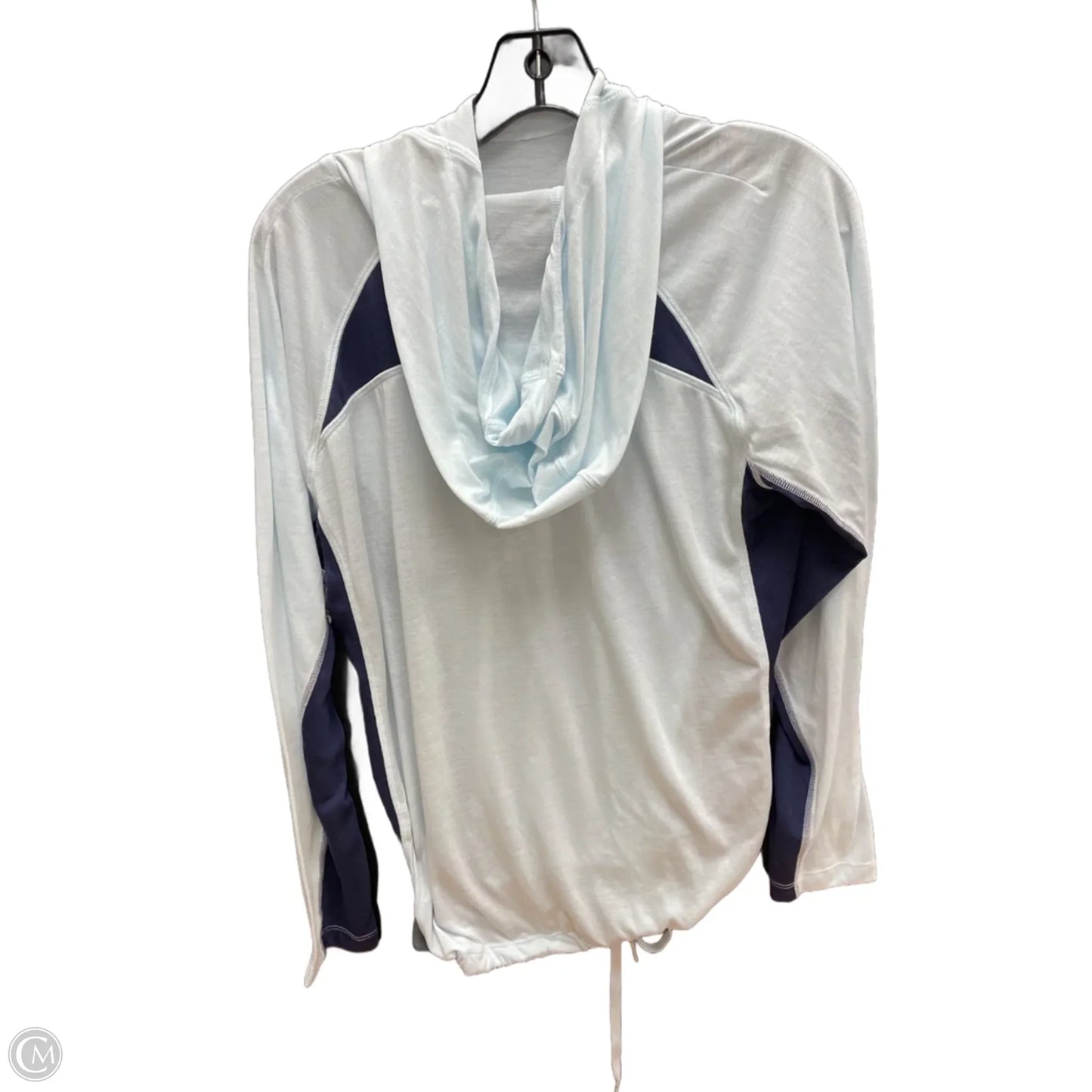 Athletic Top Long Sleeve Hoodie By Under Armour In Blue, Size: Xl