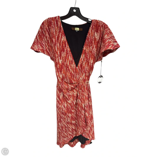 Dress Casual Midi By Eva Franco In Orange, Size: 6