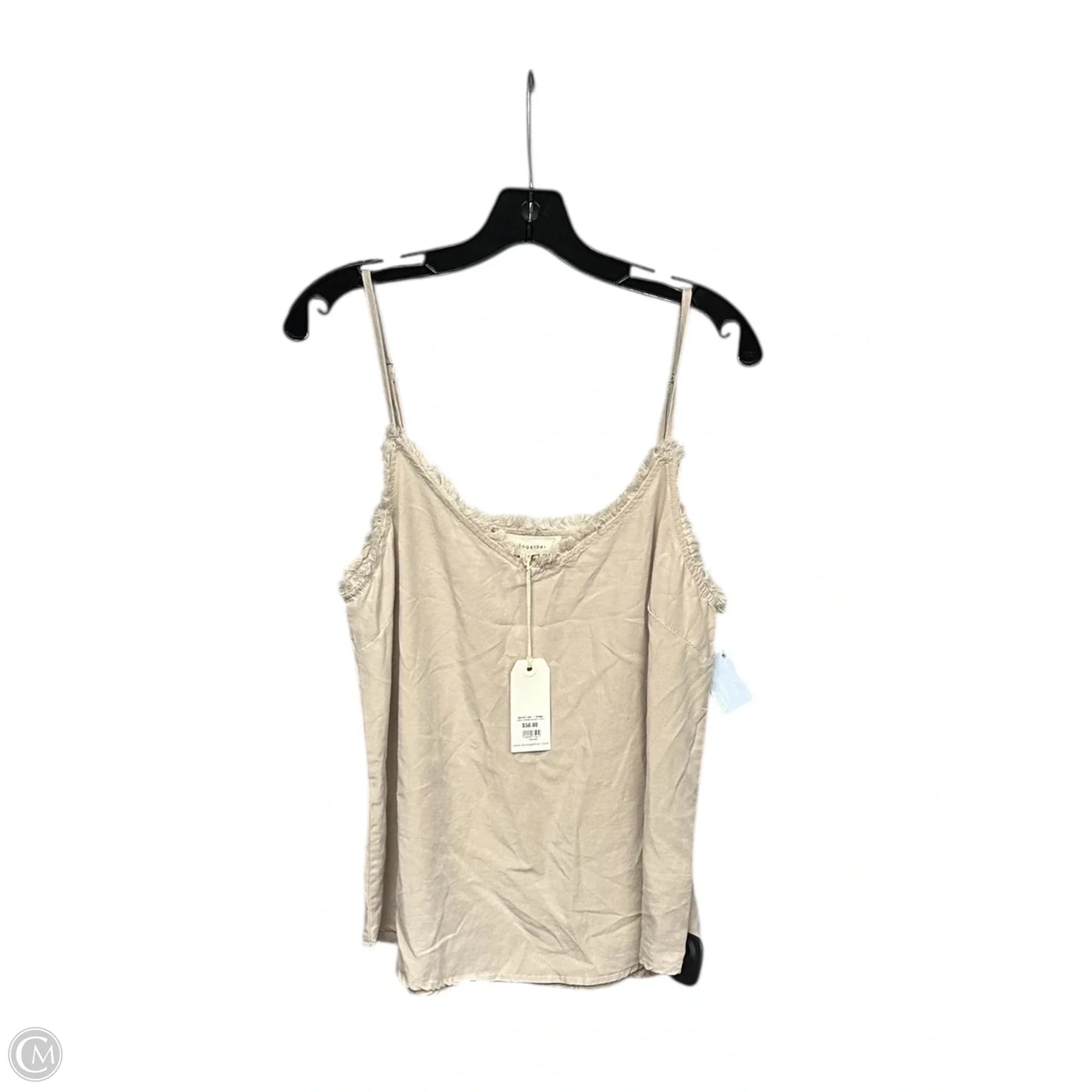 Top Sleeveless By By Together In Cream, Size: M