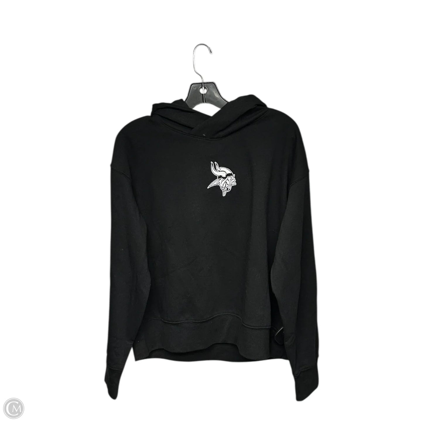 Athletic Sweatshirt Hoodie By Clothes Mentor In Black, Size: M
