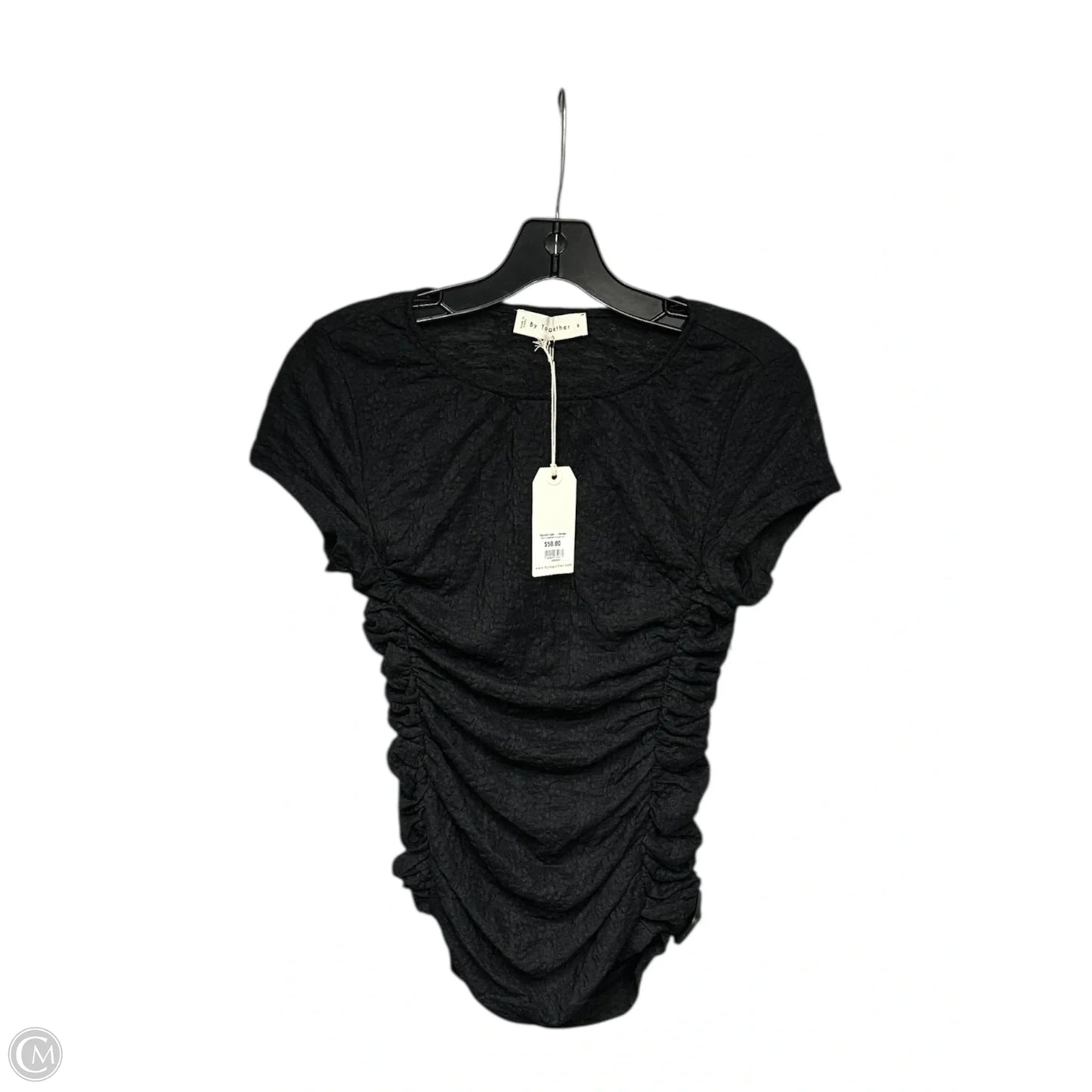 Top Short Sleeve By By Together In Black, Size: S