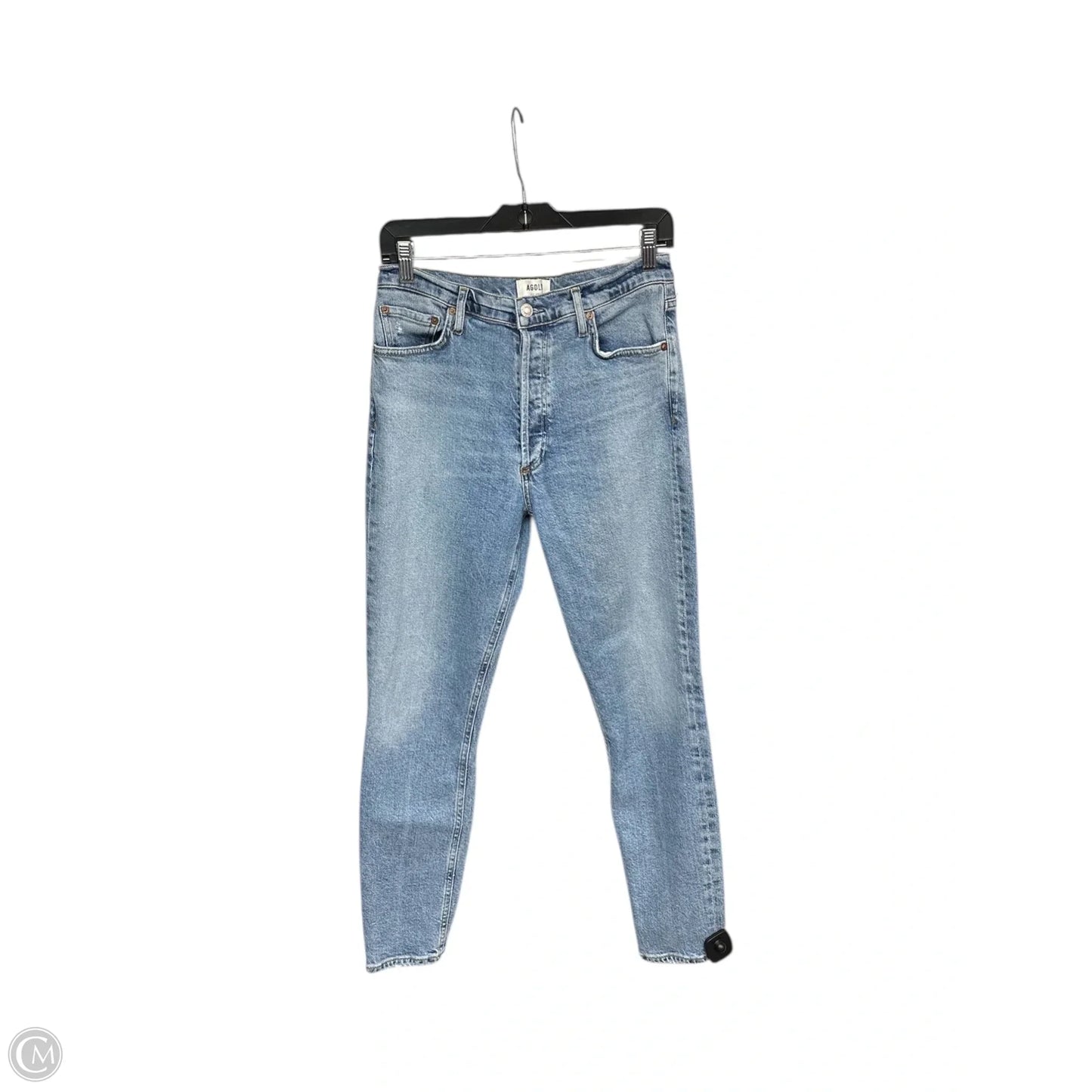 Jeans Skinny By Agolde In Blue Denim, Size: 8