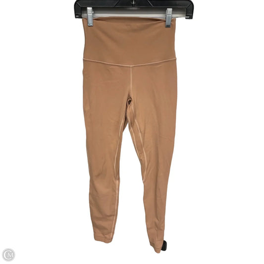 Athletic Leggings By Lululemon In Tan, Size: 4