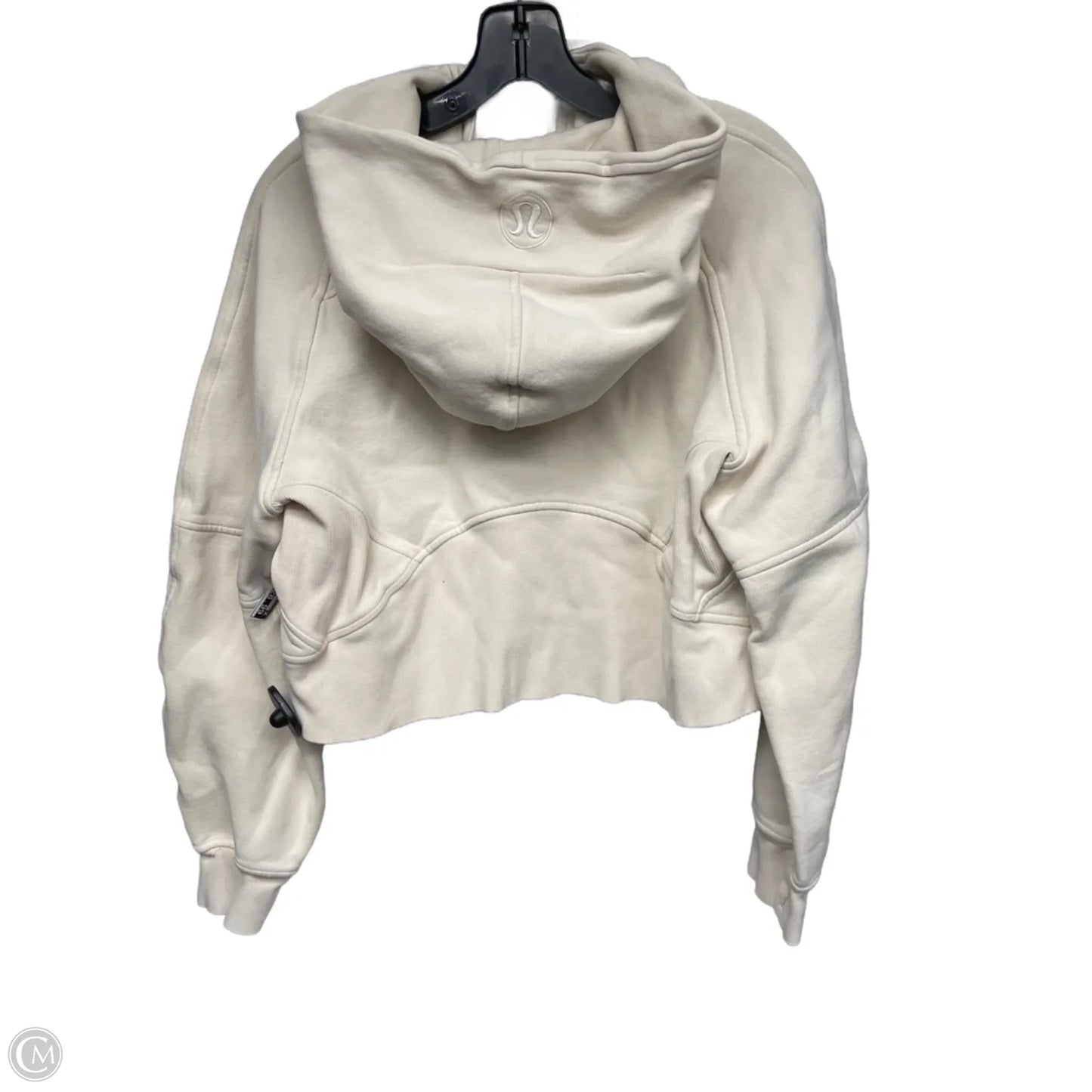 Athletic Sweatshirt Hoodie By Lululemon In Cream, Size: Xs