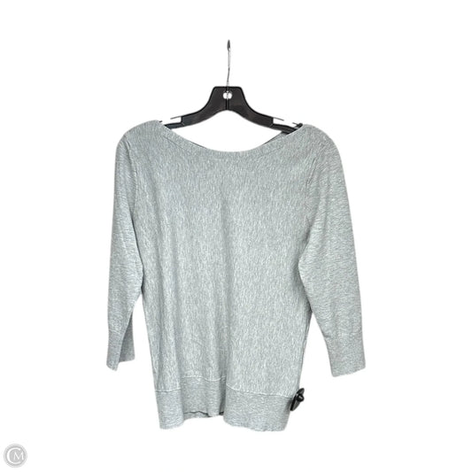 Top 3/4 Sleeve By Halogen In Grey, Size: M