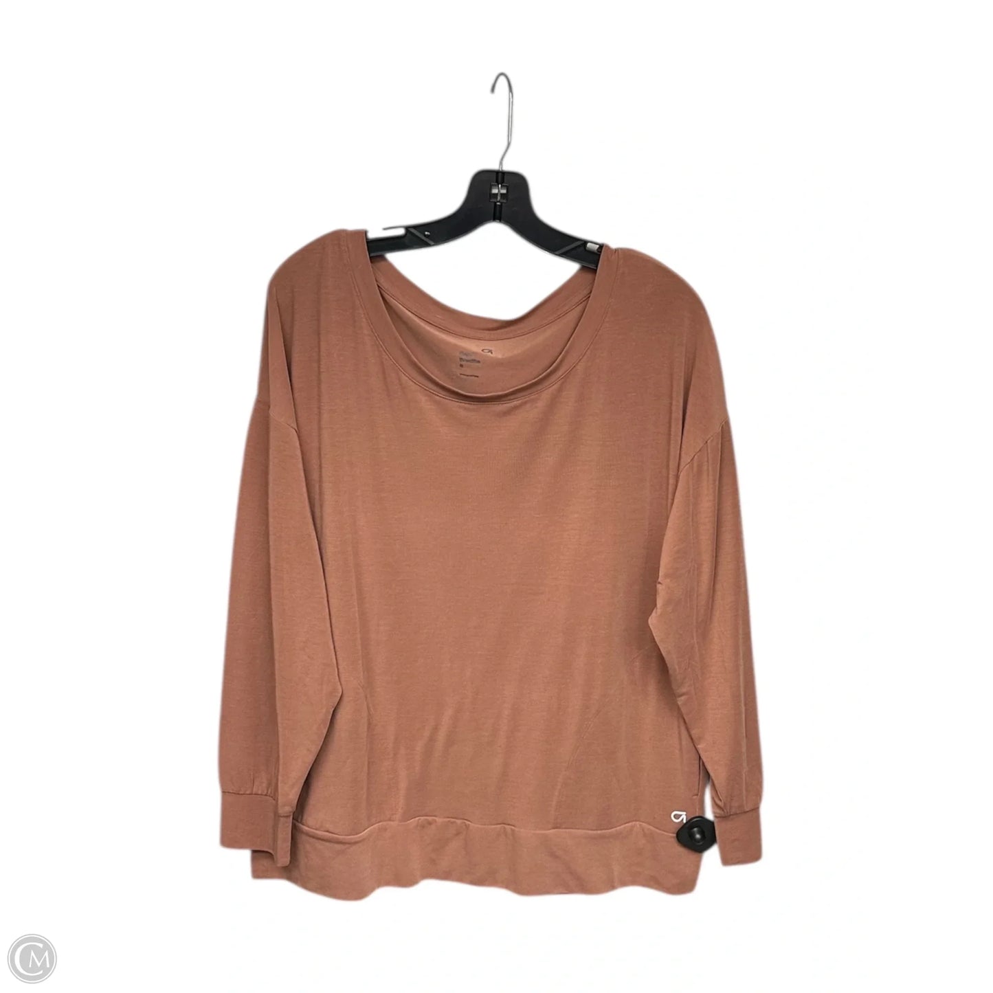 Athletic Top Long Sleeve Crewneck By Gap In Brown, Size: S