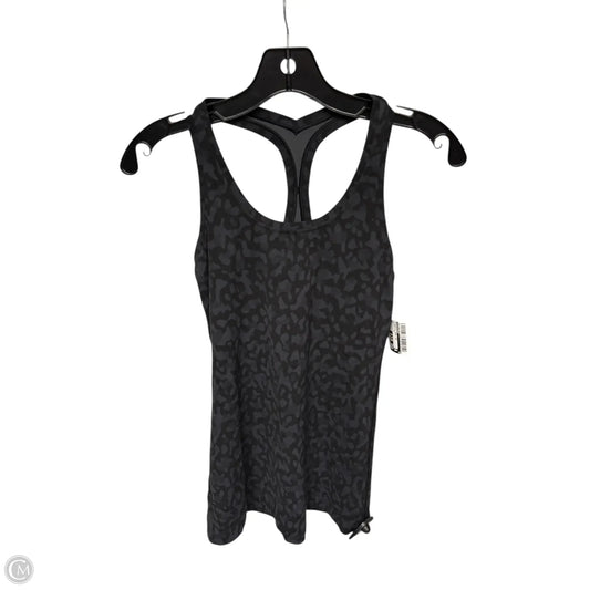 Athletic Tank Top By Lululemon In Black & Grey, Size: S