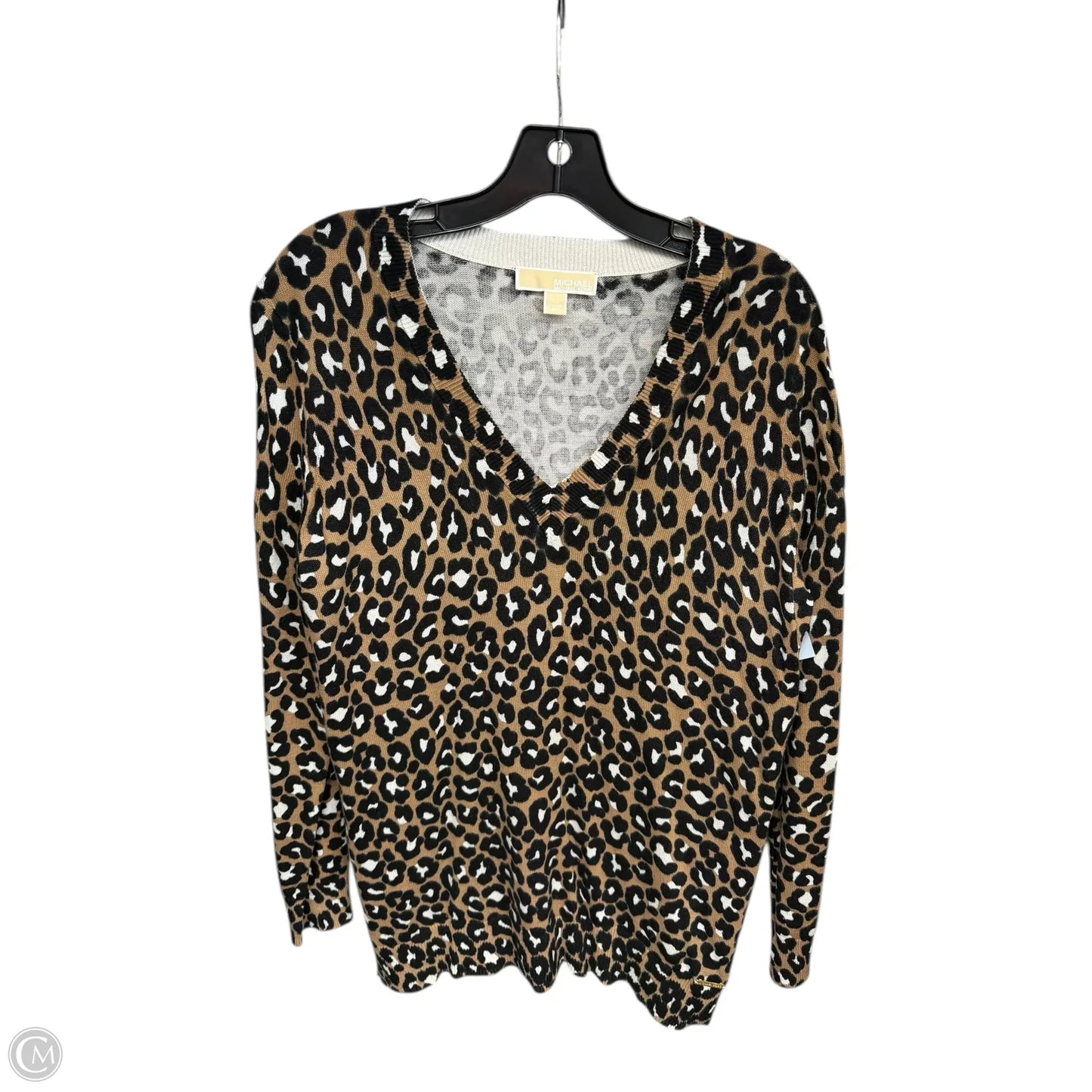 Sweater By Michael By Michael Kors In Animal Print, Size: Xl
