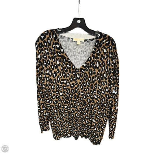 Sweater By Michael By Michael Kors In Animal Print, Size: Xl