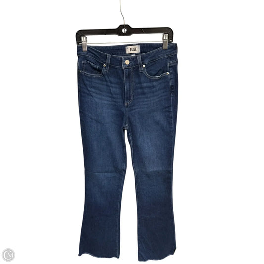 Jeans Boot Cut By Paige In Blue Denim, Size: 6