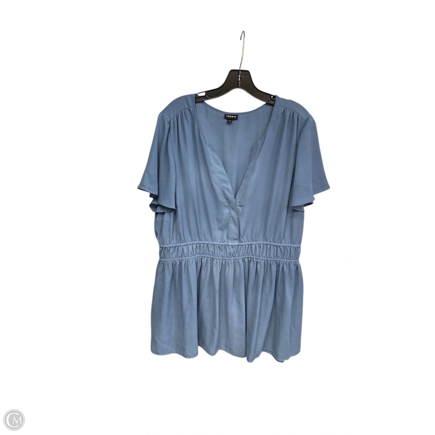 Top Short Sleeve By Torrid In Blue, Size: 2x