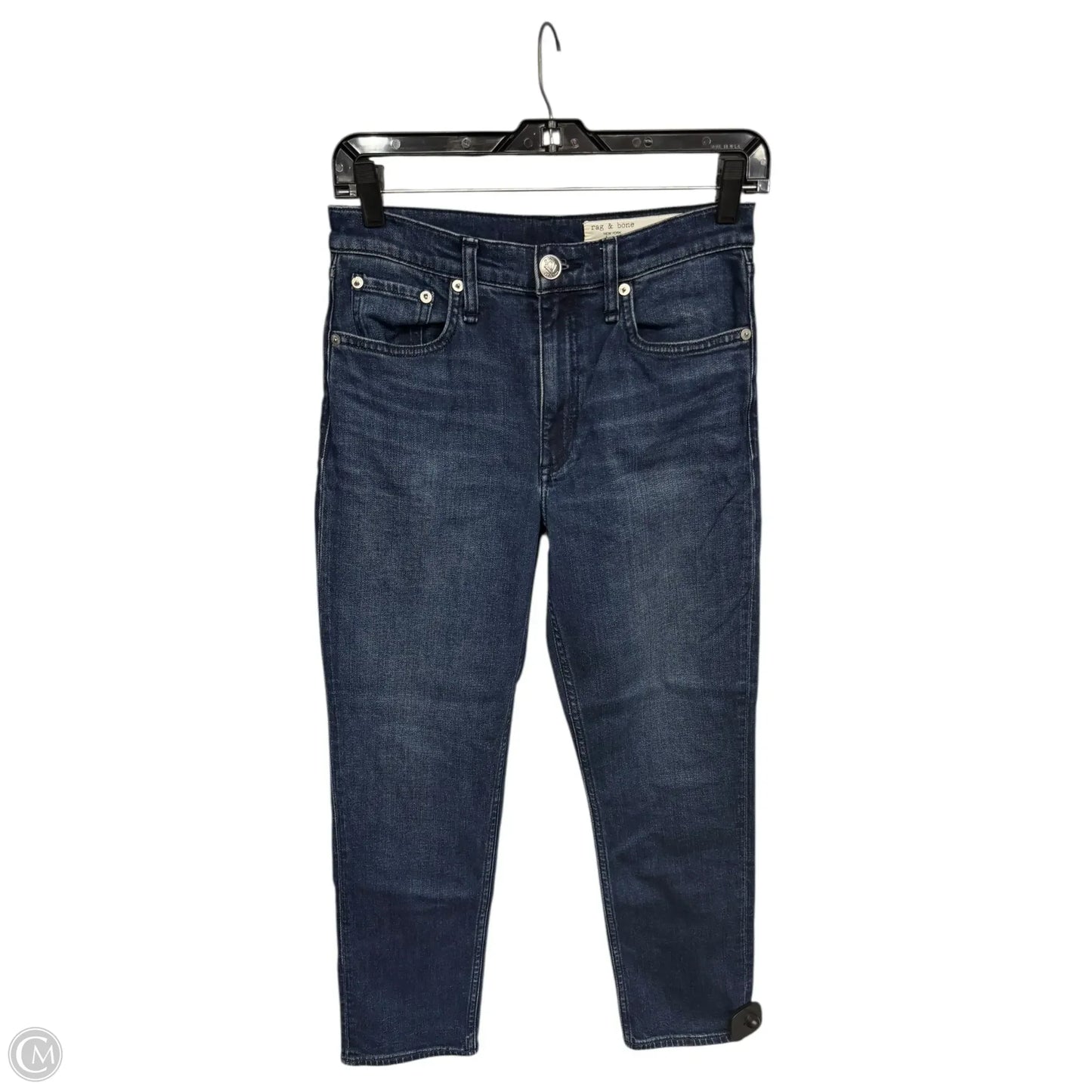 Jeans Straight By Rag And Bone In Blue Denim, Size: 2