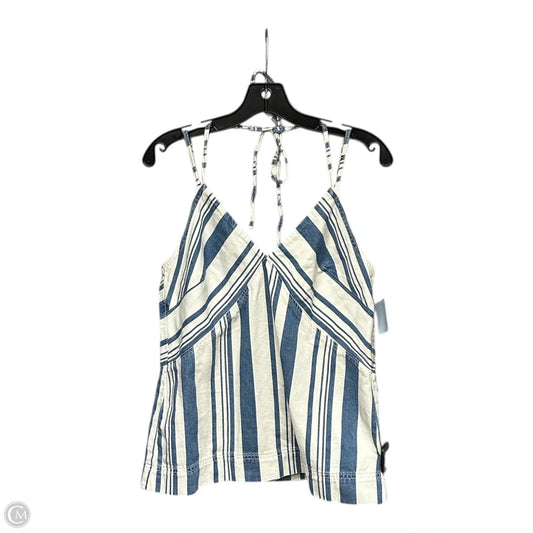 Top Sleeveless By Universal Thread In Blue & White, Size: S