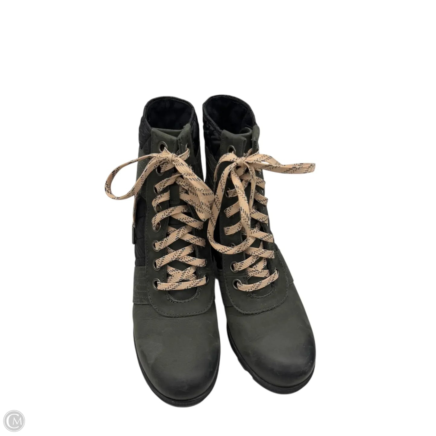 Boots Ankle Heels By Sorel In Green, Size: 8.5