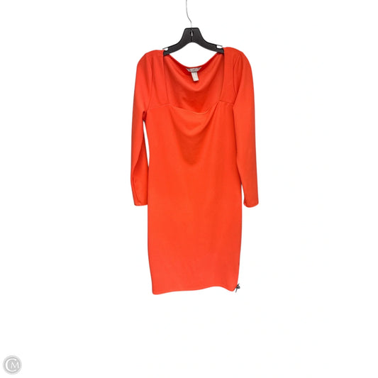 Dress Casual Short By H&m In Orange, Size: L